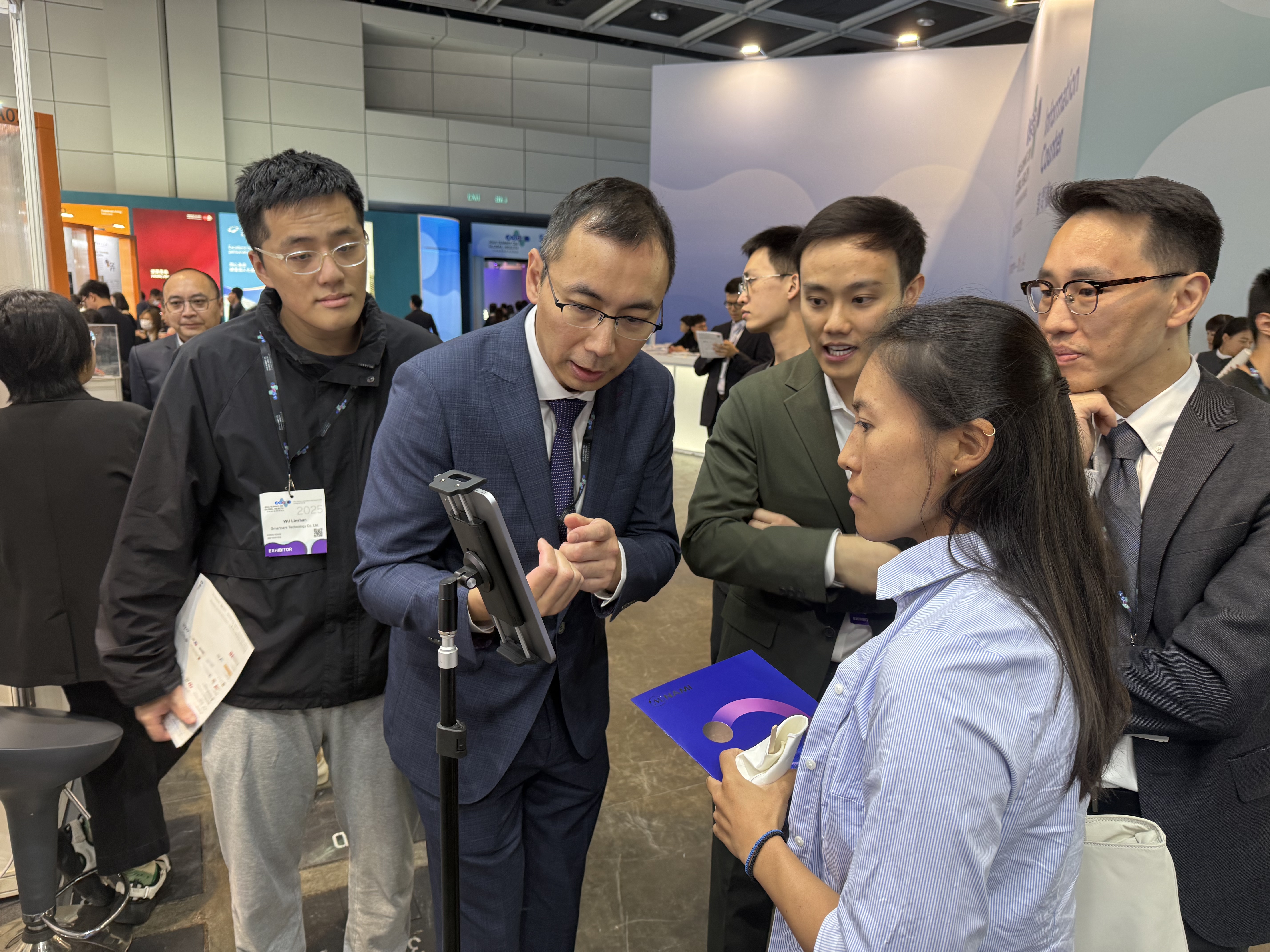 SmartCare team demonstrating at a conference